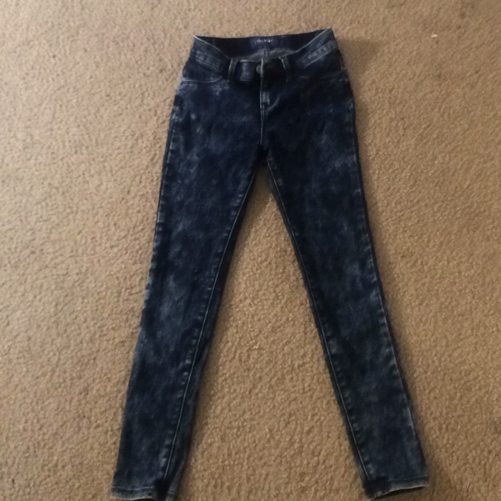Girls Old Navy acid wash jeans
